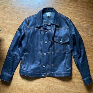 Hiroshi Kato "THE BLADE" COATED DENIM JACKET - Large